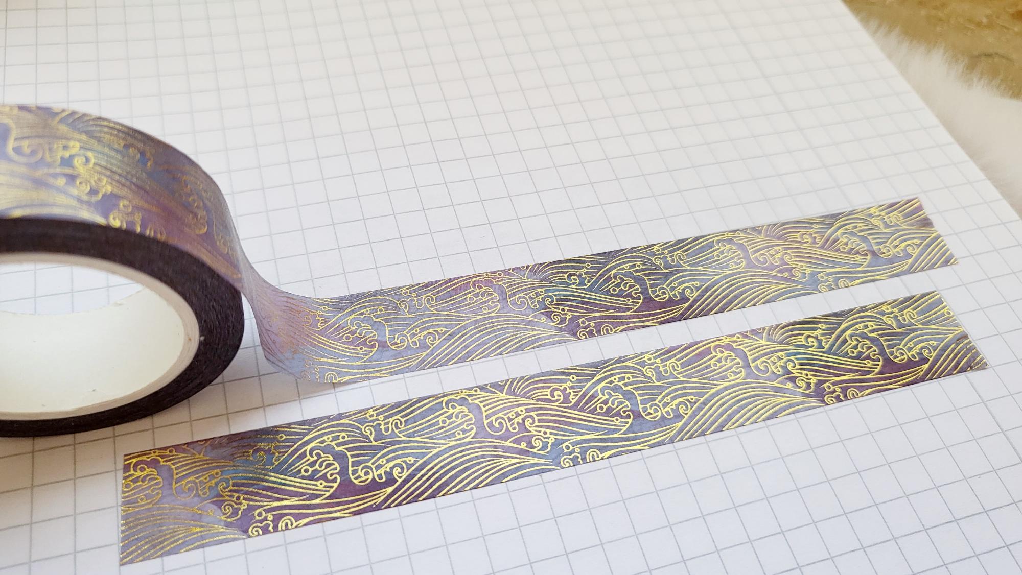 Washi Tape Wellen Aquarell